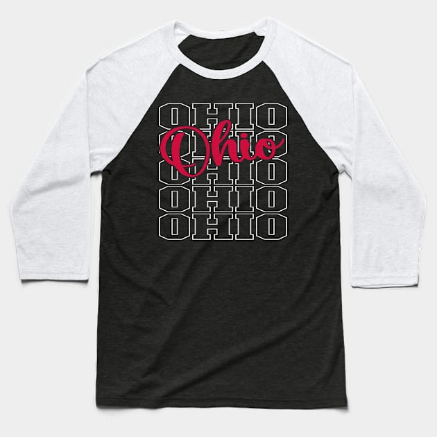 Ohio Baseball T-Shirt by Etopix